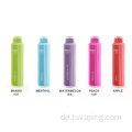 2400 Puffs Einweg -Vape RGB Glühen bunte Foli